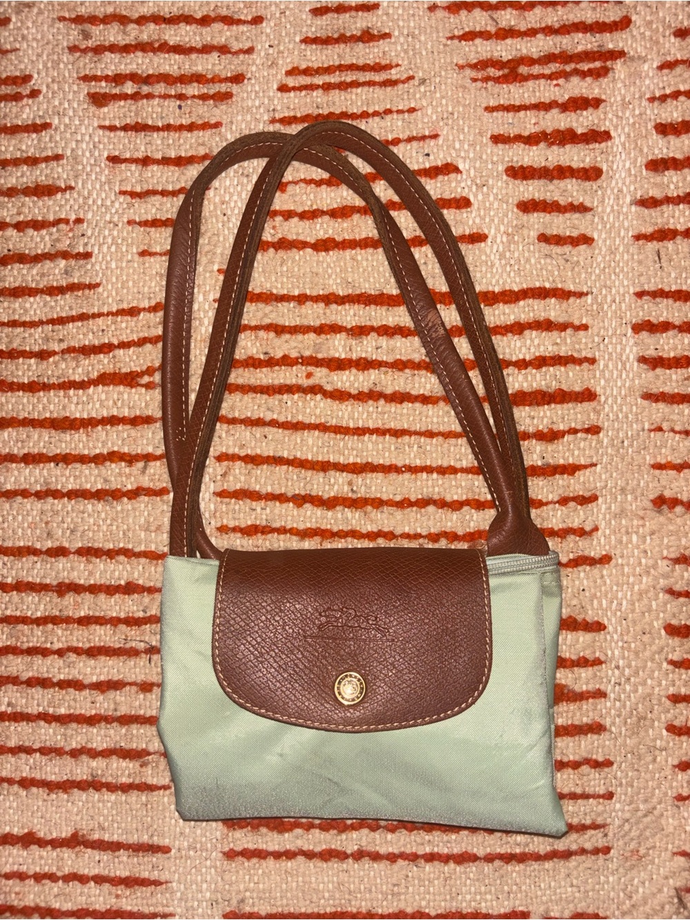Longchamp Le Pliage Small Shoulder Carry Mint Tote - Picture 4 of 9